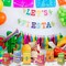 24 PCS Mexican Fiesta Party Favor Bags Paper Goodie Bags Cinco De Mayo Party Bags Taco Bar Decorations for Mexico Birthday Party Supplies Gift With Muchas Gracias Thank You Stickers